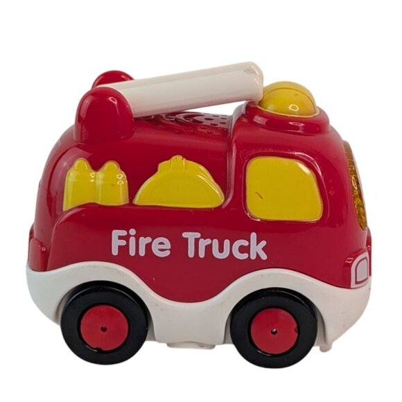 Vtech Go Go Smart Wheels Blue Helicopter Red Fire Truck Vehicle Lot Tested - Picture 11 of 14